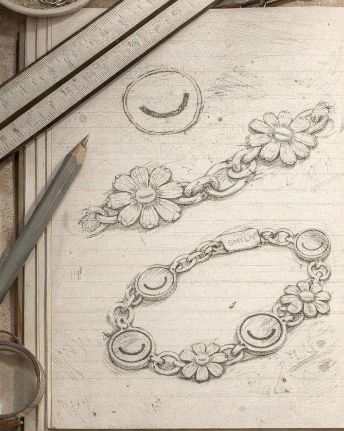 SMYLN bracelet design sketch